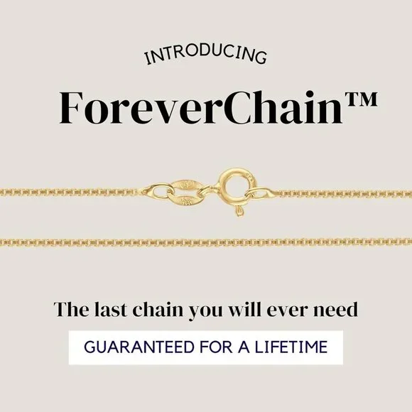 Sterling Silver Gold Plated Chain Necklace 18 Inch Women Men Layered Jewelry